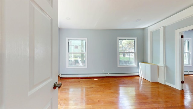 74 Gladstone Ave, Walden, NY 12586 - empty room featuring wood finished floors and baseboard heating