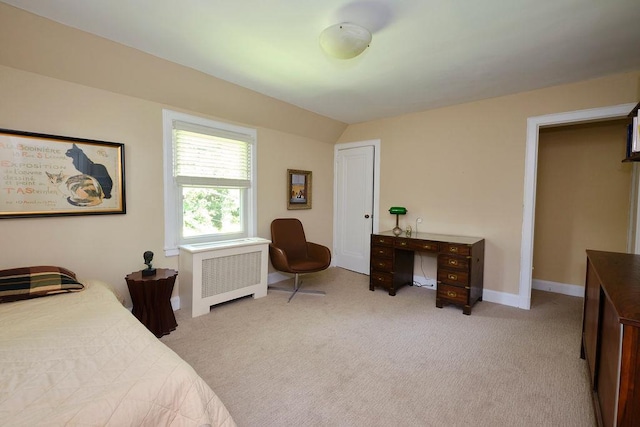 21 Hereford Rd, Great Neck, NY 11020 - bedroom featuring radiator heating unit, light carpet, and baseboards