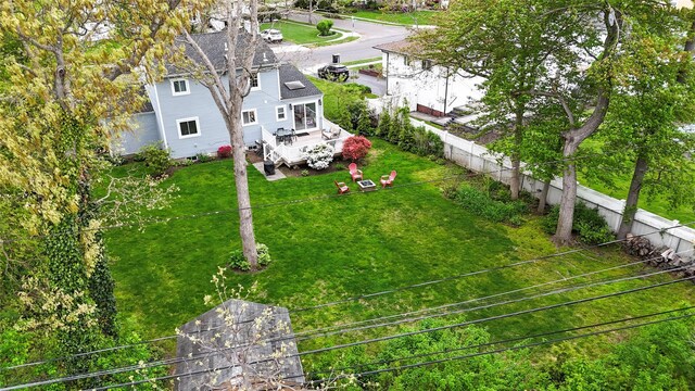 aerial view of property and surrounding area