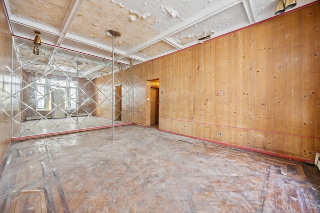 1410 Lincoln Pl, Brooklyn, NY 11213 - empty room with wood walls