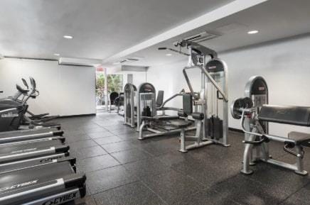 view of gym