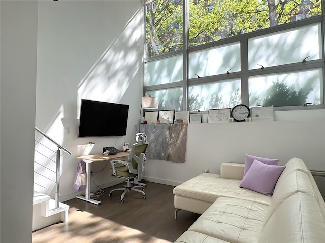 425 E 13th St Unit 1J, New York Manhattan, NY 10009 - office space featuring wood finished floors and baseboards