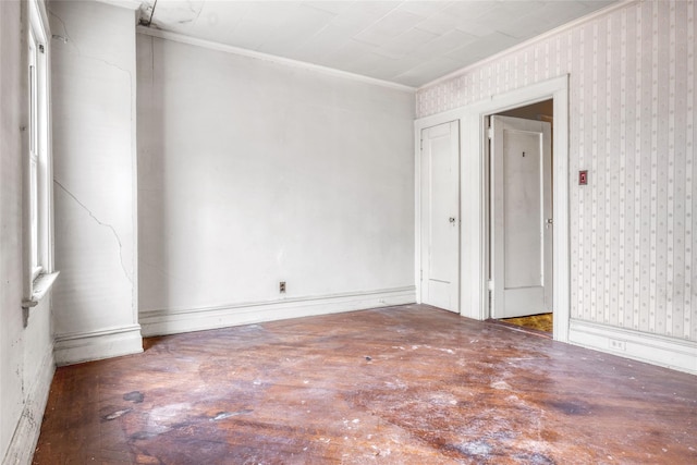 1804 New York Ave, Brooklyn, NY 11210 - spare room featuring ornamental molding