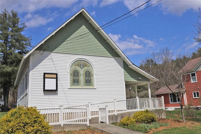 14 Hankins Rd, Hankins, NY 12741 - view of side of home featuring a porch