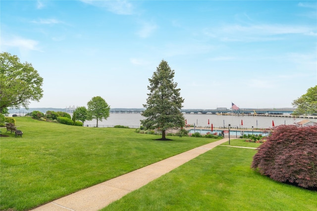 1 Salisbury Pt Unit 6C, Nyack, NY 10960 - surrounding community with a yard and a water view