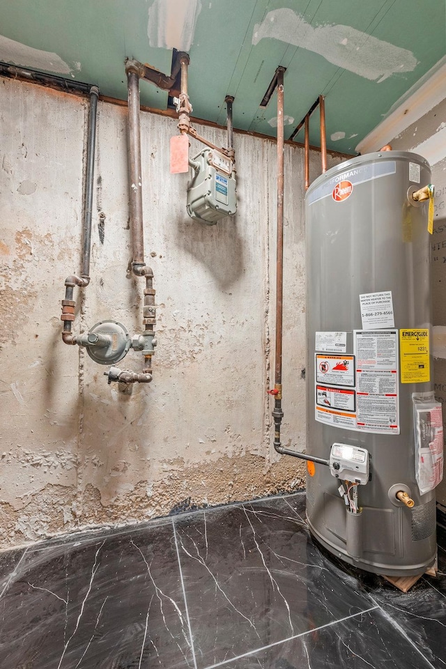166-03 69th Ave, Fresh Meadows, NY 11366 - utility room with gas water heater
