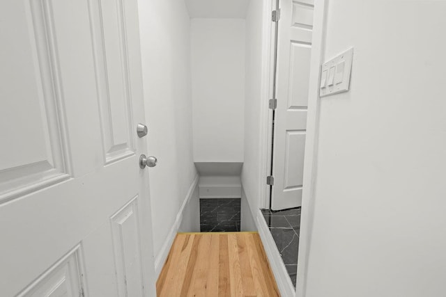 166-03 69th Ave, Fresh Meadows, NY 11366 - hall with baseboards and marble finish floors
