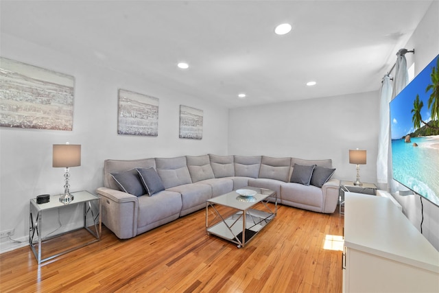 1271 California Rd Unit 1L, Eastchester, NY 10709 - living area featuring light wood-type flooring and recessed lighting
