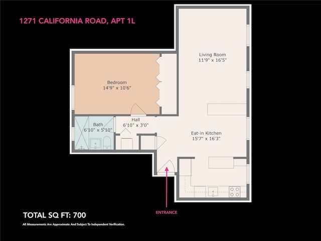 1271 California Rd Unit 1L, Eastchester, NY 10709 - floor plan / room layout