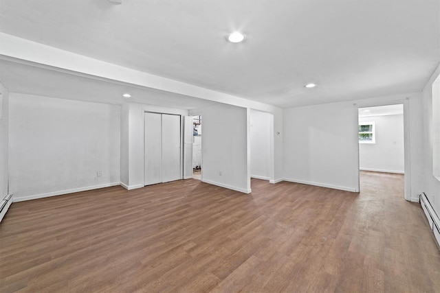 16 S Lawrence Ave, Elmsford, NY 10523 - empty room featuring wood finished floors, recessed lighting, and baseboards