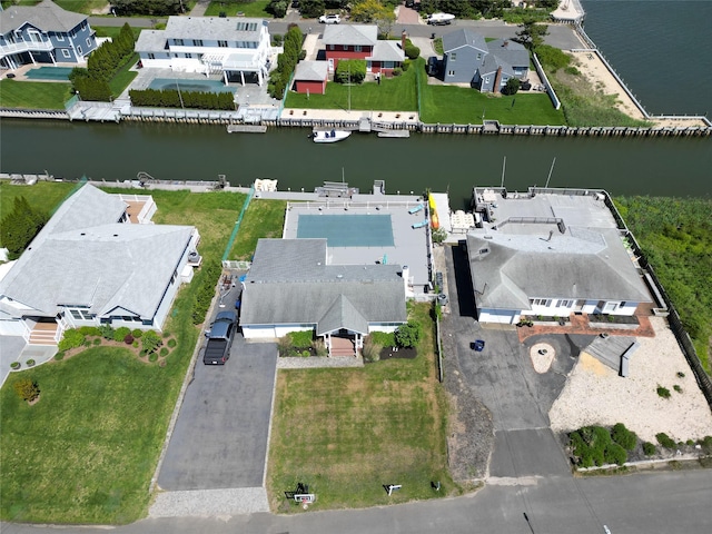 39 Whiting Rd, East Quogue, NY 11942 - aerial view of residential area featuring a nearby body of water