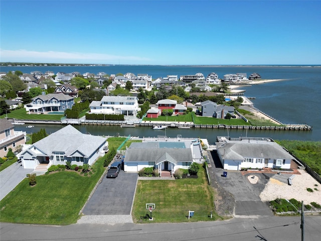 39 Whiting Rd, East Quogue, NY 11942 - aerial perspective of suburban area with a large body of water