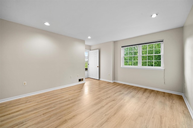 65 Jimal Dr, Middletown, NY 10940 - spare room featuring light wood-type flooring, baseboards, and recessed lighting
