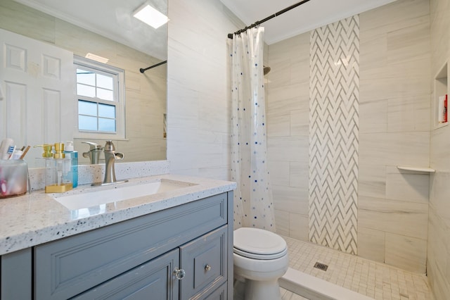 85 Mowbray St, Patchogue, NY 11772 - bathroom with vanity and a tile shower