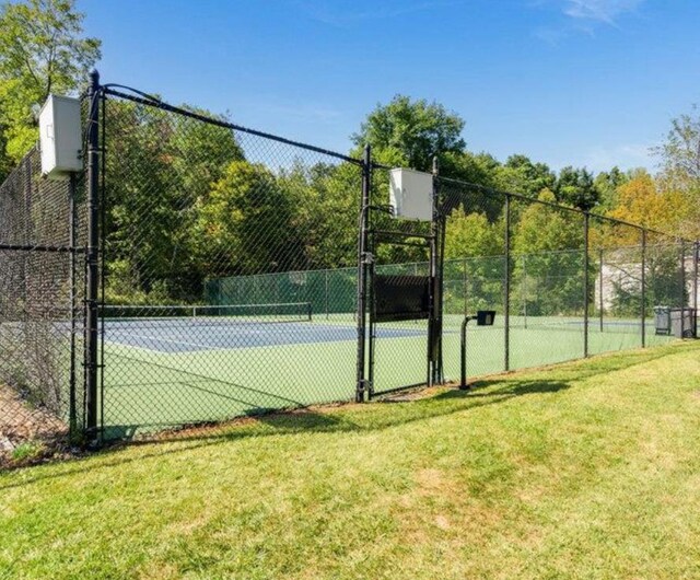 view of tennis court
