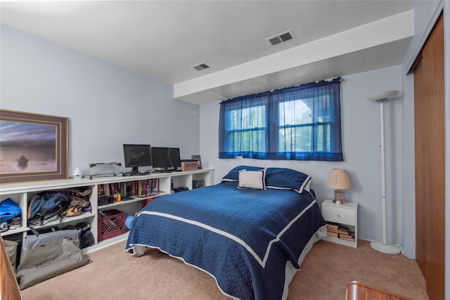bedroom with carpet flooring