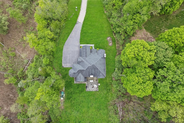 view from above of property