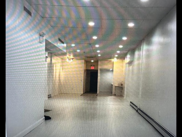 427 New Lots Ave, Brooklyn, NY 11207 - corridor with baseboard heating and recessed lighting