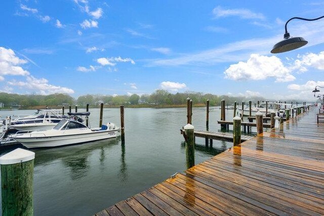 106 E Midland Pond Ct First Floor, First Floor, Moriches, NY 11955 - dock area with a water view