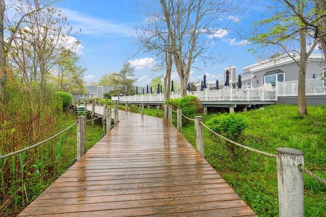 106 E Midland Pond Ct First Floor, First Floor, Moriches, NY 11955 - view of dock area