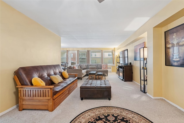 711 Shore Rd Unit 4F, Long Beach, NY 11561 - carpeted living area with baseboards
