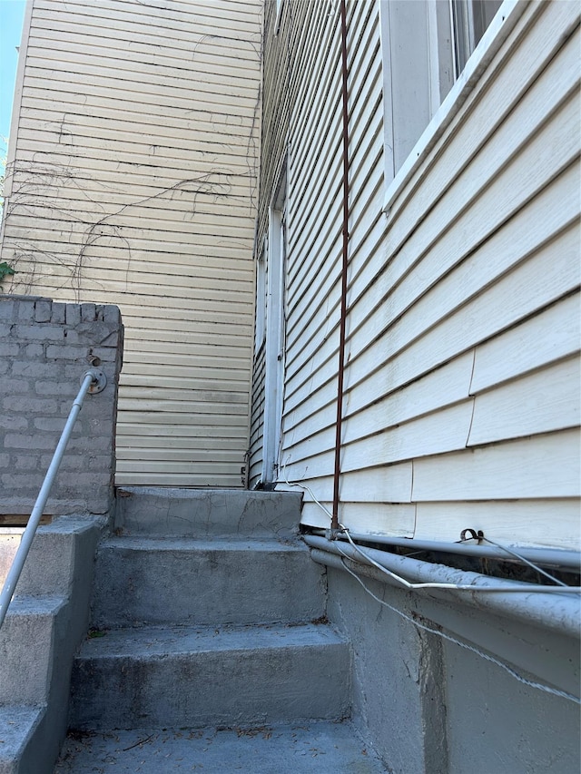 view of stairway