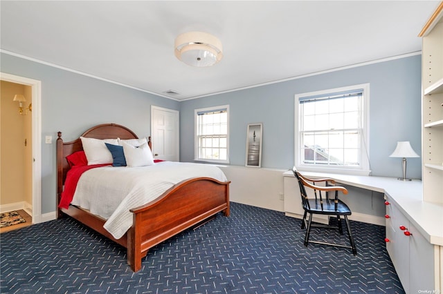 3 Barkers Point Rd, Sands Point, NY 11050 - bedroom featuring crown molding, carpet, and baseboards