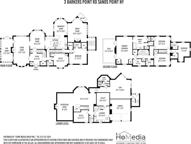 3 Barkers Point Rd, Sands Point, NY 11050 - home floor plan