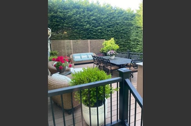 8 Hazel Rd, Port Washington, NY 11050 - balcony with an outdoor living space