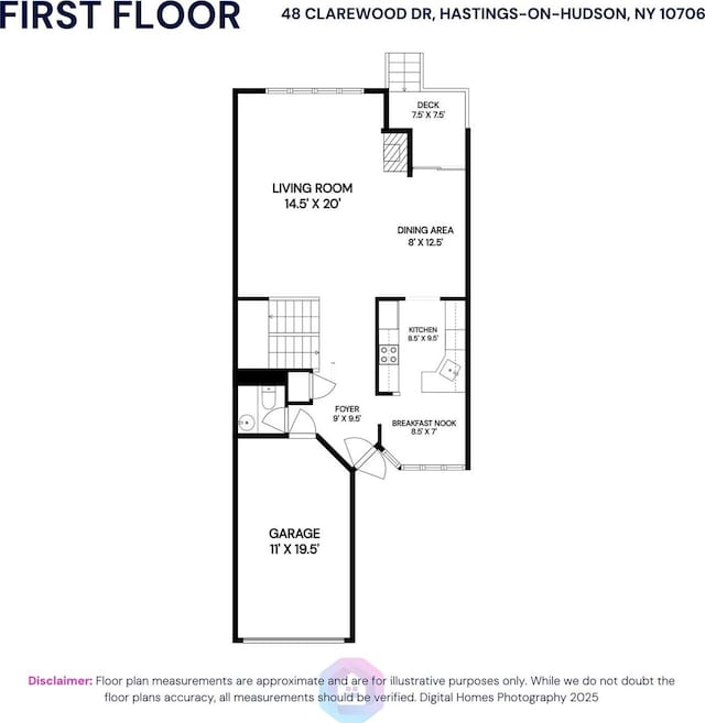 48 Clarewood Dr, Hastings-On-Hudson, NY 10706 - home floor plan