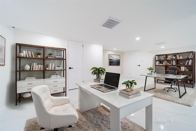 2001 Wellington Ct, Westbury, NY 11590 - office featuring light marble finish floors and recessed lighting
