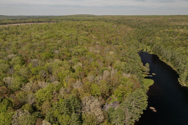 62 Stag Forest Rd, Forestburgh, NY 12777 - aerial overview of property's location featuring a forest and a large body of water