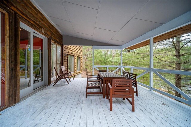 62 Stag Forest Rd, Forestburgh, NY 12777 - view of wooden deck