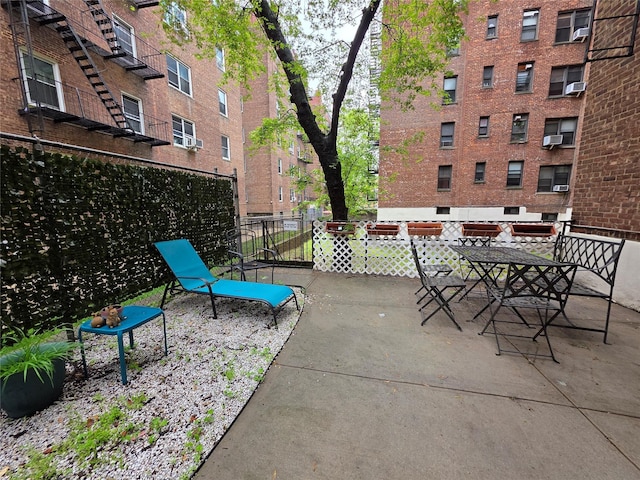 view of patio / terrace with fence