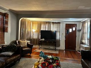 living room featuring wood finished floors