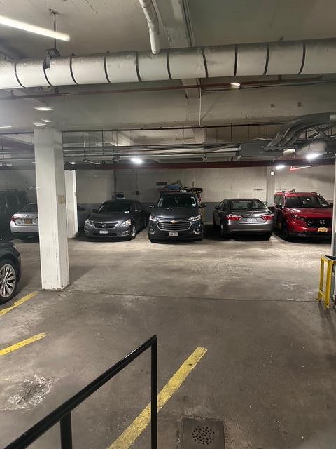 view of parking garage