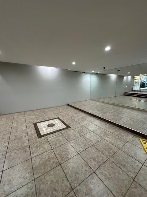 view of property's community featuring recessed lighting