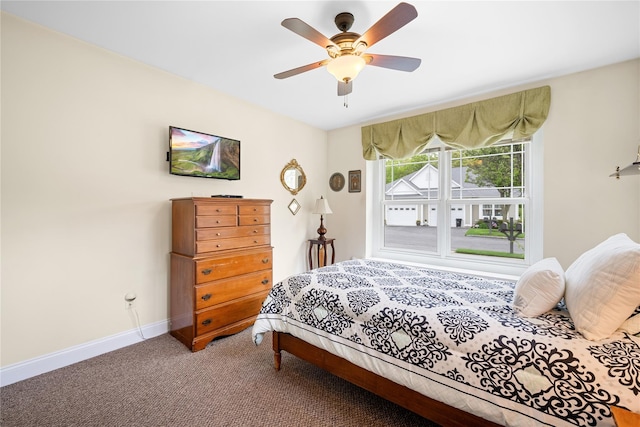 7 White Oak Ct Unit 7, Coram, NY 11727 - carpeted bedroom featuring baseboards and a ceiling fan
