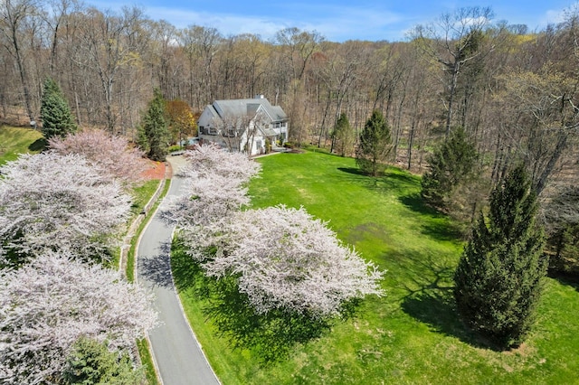 1988 Beekman Ct, Yorktown Heights, NY 10598 - view from above of property with a heavily wooded area