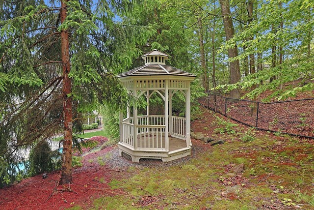 1988 Beekman Ct, Yorktown Heights, NY 10598 - view of yard featuring a gazebo and fence