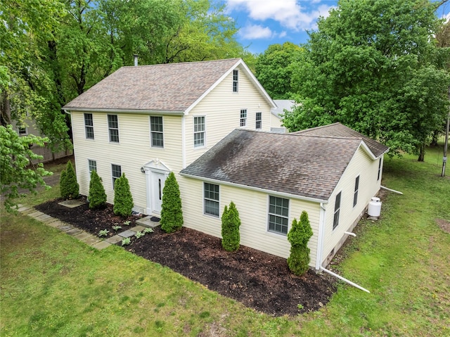 5105-5103 Rte 82, Salt Point, NY 12578 - view of front facade with roof with shingles, a front yard, and view of scattered trees
