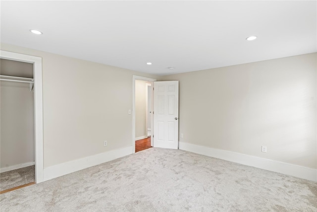 5105-5103 Rte 82, Salt Point, NY 12578 - unfurnished bedroom with carpet, recessed lighting, baseboards, and a closet