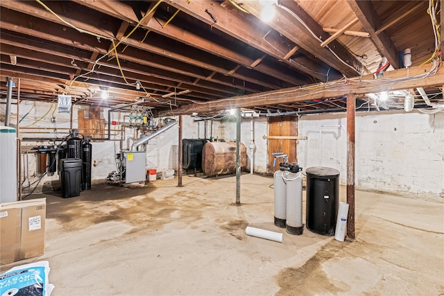 5105-5103 Rte 82, Salt Point, NY 12578 - unfinished below grade area featuring heating fuel, a heating unit, and a water softener