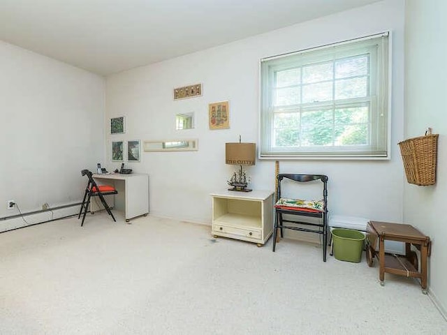 36 Lisa Dr, Dix Hills, NY 11746 - sitting room with an office area and carpet flooring