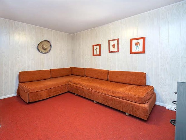 36 Lisa Dr, Dix Hills, NY 11746 - carpeted living area featuring baseboards
