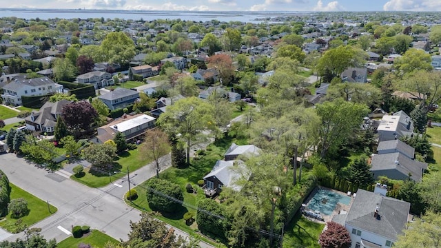 aerial view of residential area