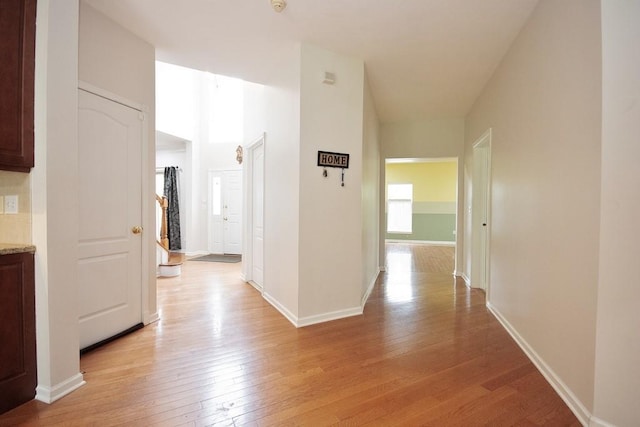 622 Creekside Ln, Fishkill, NY 12524 - hallway featuring light wood-style floors and baseboards