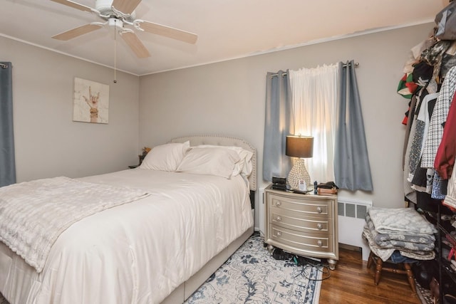 75 Massachusetts Ave, Massapequa, NY 11758 - bedroom featuring wood finished floors, ornamental molding, and a ceiling fan