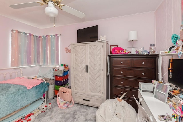 75 Massachusetts Ave, Massapequa, NY 11758 - bedroom featuring carpet floors and ceiling fan