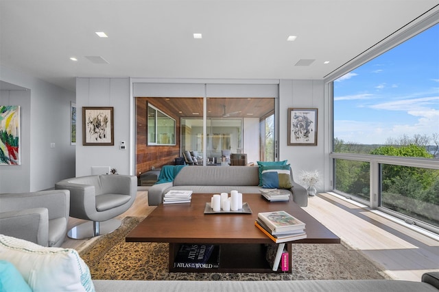 26 Mount Green Rd, Croton-On-Hudson, NY 10520 - living area with wood finished floors and recessed lighting